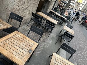 outside  at Swing Kitchen in Innsbruck