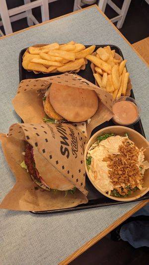 Our menu at Swing Kitchen in Innsbruck