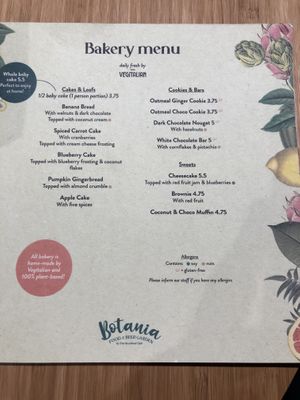 Sweets all vegan at Botania in Utrecht