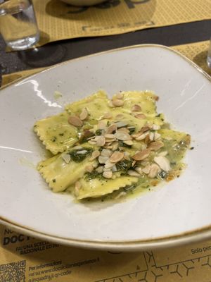 Ravioli made vegan   at DOC in Catania