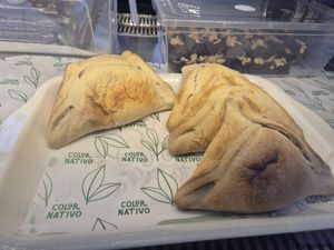 Empanadas, there were three choices of fillings at Color Nativo in Puerto Varas