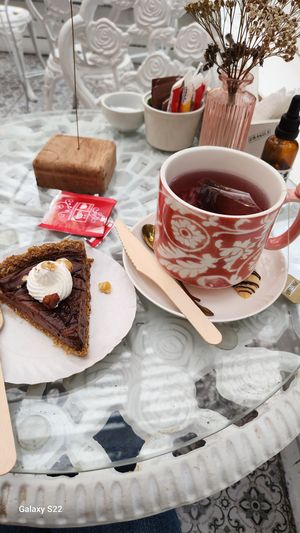 Hazelnut chocolate pie.  at Color Nativo in Puerto Varas