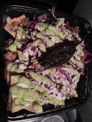 Carne asada nachos    at Lick It Up - Webberville Rd in Austin