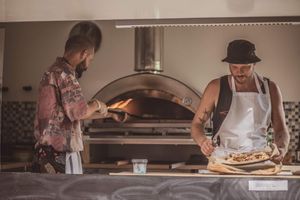 The chefs in action! at Bakgården in Karlstad