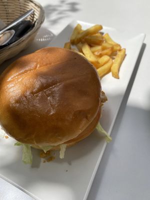 sandwich but in hamburger bun  at La Gitana Loca in Sevilla