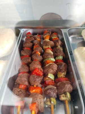 vegan skewer at DaCorbani - Comedoria Vegana in Sao Paulo