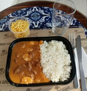 vegan stroganoff at DaCorbani - Comedoria Vegana in Sao Paulo