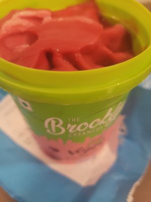 Rasberry sorbet at The Brooklyn Creamery in Thane