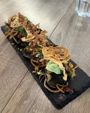 Veggie taco  at Kiroro Sushi in Belmont