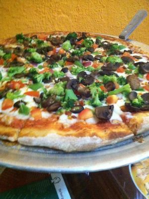 Another great pizza at Peace n Loaf in San Juan