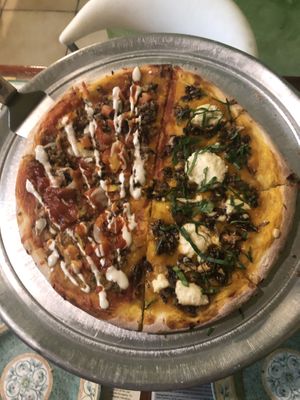 Pumpkin + Cheddar burger  at Peace n Loaf in San Juan