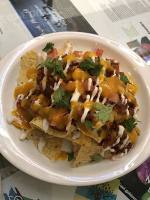 Nachos  at Peace n Loaf in San Juan