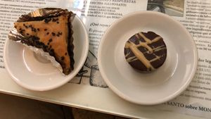 Baklava and chocolate peanut butter cup at Peace n Loaf in San Juan