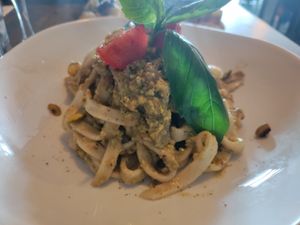 Pistachio pesto linguine at Sonflour in Cork