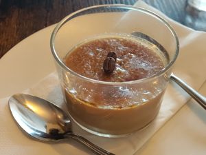 Teeny coffee brulee at Sonflour in Cork