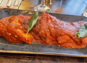 Ravioli in tomato chilli sauce  at Sonflour in Cork