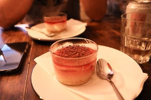 strawberry dessert at Sonflour in Cork