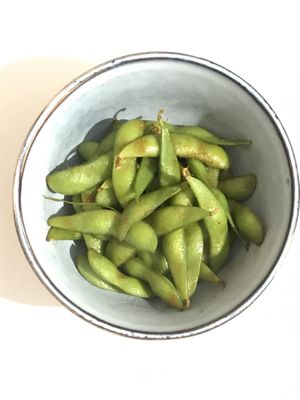 edamame salt o spicy at Solunasushi in Fuengirola