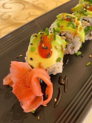 Another vegan roll  at Solunasushi in Fuengirola