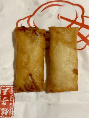 Fried spring rolls   at Ravioli Wang in Florence