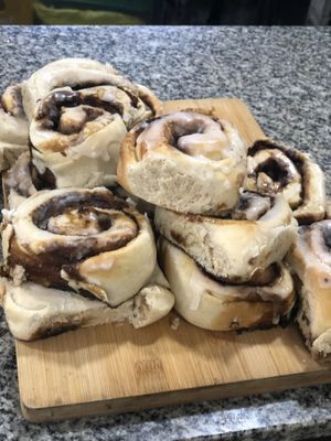 Vegan cinnamon rolls  at Chef Clive in Tarragona