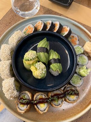 Vegan combo   at Kabuki Sushi in Nazare