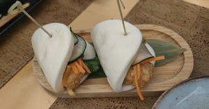 Very good bao crispy tofu at Kabuki Sushi in Nazare