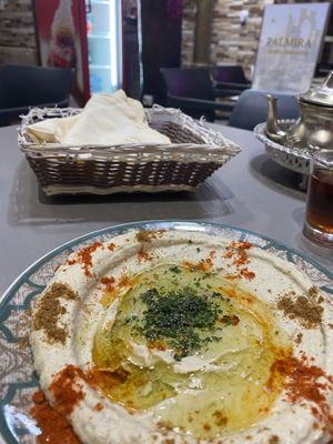 Good Hummus and Tahin.  at Palmira in Granada