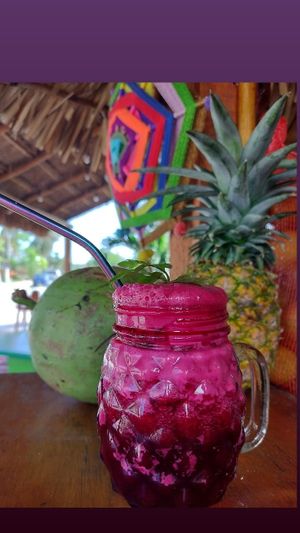 Betabel,piña, jengibre at 11:11 juices & smoothies  in Puerto Morelos