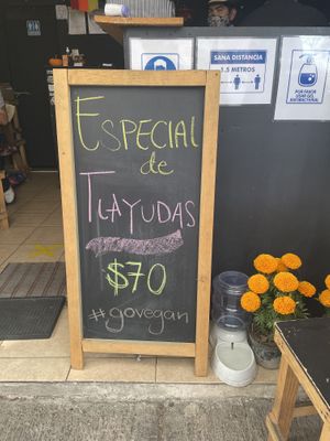 Especial de fin de semana at Mictlan Antojitos Veganos in Mexico City