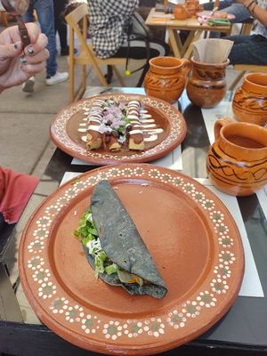  at Mictlan Antojitos Veganos in Mexico City