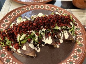   at Mictlan Antojitos Veganos in Mexico City