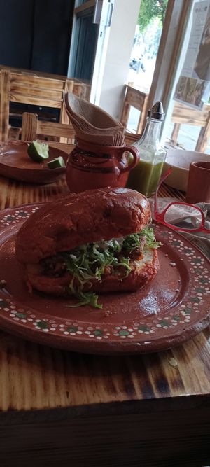 Sandwich ...... good at Mictlan Antojitos Veganos in Mexico City