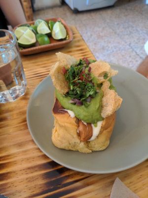 Hocho at Mictlan Antojitos Veganos in Mexico City