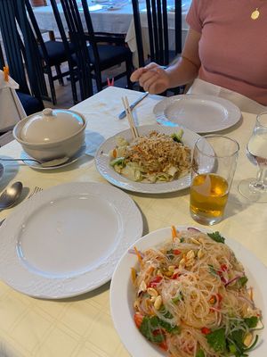 Vegan Pad Thai, Basmati rice, Green Curry and a Noodle-Something vegan🤪  at Krua Thai in Mallorca