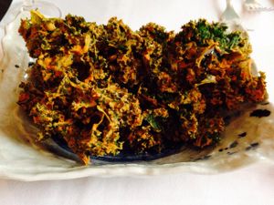 Bountiful beautiful kale chips at Elizabeth's in Washington