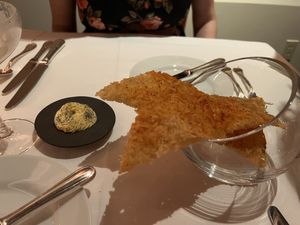 Cheese crisps   at Elizabeth's in Washington
