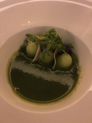 Green gazpacho at Elizabeth's in Washington