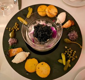 Vegan caviar at Elizabeth's in Washington