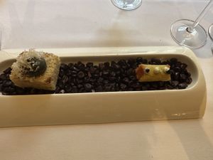 Focaccia and tartare  at Elizabeth's in Washington