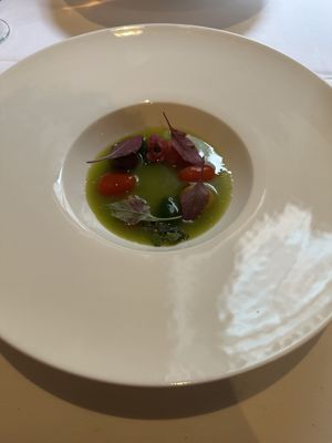 Tomato gazpacho   at Elizabeth's in Washington