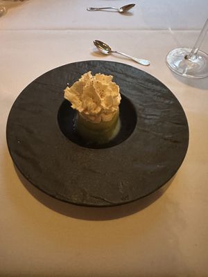 Cucumber sorbet  at Elizabeth's in Washington