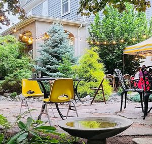 garden at Project Social Kitchen & Bar in Bar Harbor