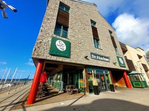 Yr Harbwr Outside. at The Harbour in Caernarfon