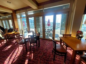 Yr Harbwr Inside (Eating Area). at The Harbour in Caernarfon