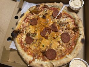 Vegan Woody  at Woody's Pizza in Todmorden