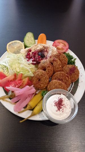 Falafel Teller (plate) at Layalina in Bremen