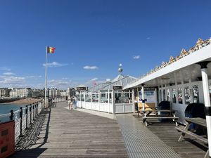 At the pier   at Palm Court Restaurant in Brighton