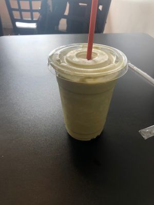 Magic matcha blendie  at Alaskan Treehouse Cafe in Seekonk