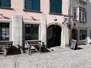 Outdoor seating at Penpa's in Schaffhausen